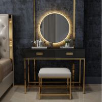 high gloss dressing table makeup table with  stool 