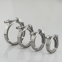 1.5&#039;&#039;~6.0&#039;&#039; V Band Clamp Set Turbo Exhaust Clamp with Male and Female Flanges Stainless Steel Clamp