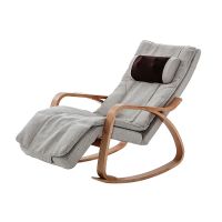 Electric Leisure Massage Beach Chair With Wood Armrest 