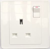 13A switched socket branded with Honeywell