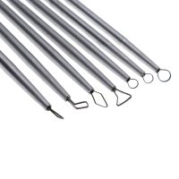 Stainless Steel Aluminum Polymer Clay Tools Pottery Ceramic Sculpting Tools Carving Wire End loop Ribbon Tools 14 head