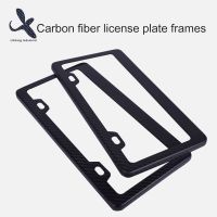 Two chole unique design real carbon fiber license plate frame for car or motorcycle auto accessory (America Market)