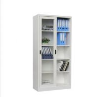 Glass Sliding Door Metal Storage Filing Cabinet