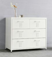 Clorina Living Room Furniture Four Drawers Metal Storage Cabinet