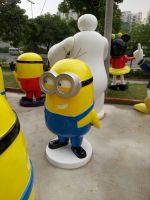 Despicable Me Film And Tv Cartoon Character Yellow Minions Frp Sculpture