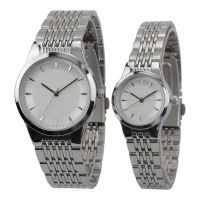 Ultra Thin Stainless Steel Couple Watch More Time Quartz Watch