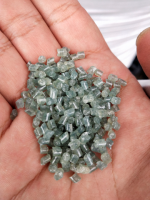 Blue-green recycle PS pellets