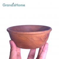 High Quality Teak Wood Cooking Serving Bowl OEM Bowl Set LOGO Wooden Bowl  From Indonesia