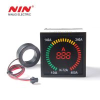 72mm*72mm box shape AC 220V digital led ammeter indicator light lamp with ac ampere meter