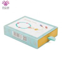 Custom paper cardboard jewelry packaging slide box From China