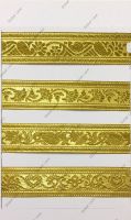 Gold Metallic Jacquard Trim