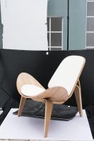 Modern Design Luxury  Home Furniture General Use  Black PU Wegner Chair in Ash color From China