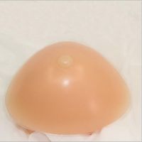 Triangle shape concave bottom high-grade silicone breast form soft artificial breast silicone breast prosthesis for mastectomy