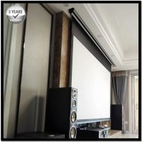 16:9, 4K Ultra HD and Active 3D Ready, Tensioned Electric Motorized Projection Projector Screen