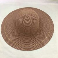 wholeseller fashion lady plain pink straw sun hats, trend women floppy beach hat, elegant paper wide brim hat, recycle customized fashion accessories