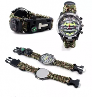 Watches 2020 Climbing Equipment Tactical Watch, Custom Logo Rope Paracord Survival Watch