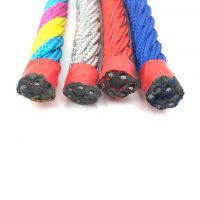 6 Strands Polyester Covered Playground Used Combination Wire Rope 