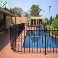 Anti-Rust Decorative Powder Coated Security Swimming Pool Iron Fence