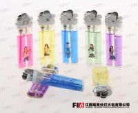 promotional factory 8.1cm Cheap ABS transparent  Disposable Plastic Gas flint Lighter