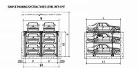 SIMPLE PARKING SYSTEM THREE LEVEL WITH PIT