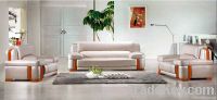 Leather Office Sofa (White Genuine Indoor Furniture - FOHJZ-6608) From China