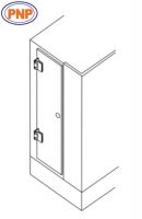 PNP880N Wall To Glass 90 Degree Front Shower Hinges