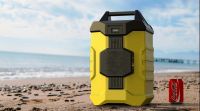 camping wheeled cooler box with speaker