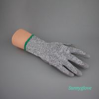 GREY CUT-RESISTANT 5 PU PALM GLOVE