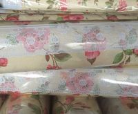 Waterproof Tablecloth with Flannel backing and 3&quot; Lace Borders From China