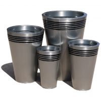 Zinc Pots Wholesale - Metal Flower Pot - Galvanized Planter - Outdoor Planters - Pottery Wholesale