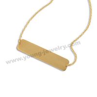 Stainless Steel Custom Name Bar Necklace Wholesale Jewelry