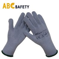 String Knit Knitting Gloves White Cotton Polyester String Knit Ultralight Work Glove