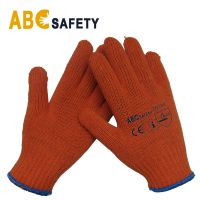 ABC SAFETY Orange Cotton Knitted Safety Gloves
