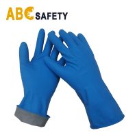 ABC SAFETY Blue cheap latex Long Sleeve Household Gloves