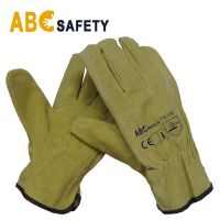 ABC SAFETY Heavy Duty Durable Cowhide Leather Work Construction/Industrial Membrane Gloves