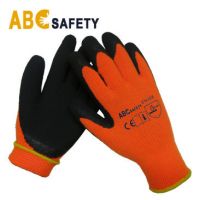 Heavy Flexible Acrylic Napping Inside Terry Cold Weather Thermal Winter Warm Heated Latex Foam Outdoor Work Gloves