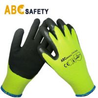 Heavy Duty Cold Weather Outdoor Work Gloves Luvas Guantex, Winter Driving Gloves, Micro-Foam Latex Double Coated From China