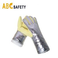 Thermal Radiation 500 Degrees Heat Resistant Aluminum Foil Fiber Gloves Finger Thicken From China