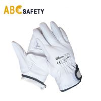 Durable Cow Grain Driver Leather Work Gloves Gardening Gloves for Work