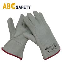 Heat Resistant Leather Welding Gloves – Windproof Design for Professional Use