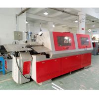 Flat lampshade hardware wire bending machine