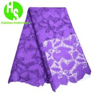 2019 African French Water Soluble Cord Lace Guipure Lace Cord Lace Fabric High Quality Nigerian Lace Fabric For Wedding