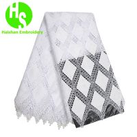 High Quality nigerian Wedding African Lace Fabric Cotton Lace Guipure Cord Lace Fabric for Wedding Party