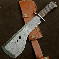 CUSTOM HANDMADE DEMASCUS STEEL BOWIE KNIFE