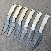 Custom handmade Damascus Steel Blades Hunting Knives 8&quot;