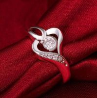 1ct Heart Shaped Moissanite Ring