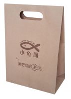 beverage quick carry bag, coffee take away paper bag, Die cut handle