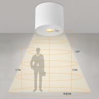 SR085      Radar sensor  downlight 8w sufaceamounted downlight