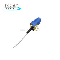 FAKRA Male/Plug C type blue for PCB to IPEX with 1.13/1.37 cable assembly