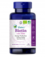 Elate's Biotin with Zinc For Healthy Hair Skin and Nail